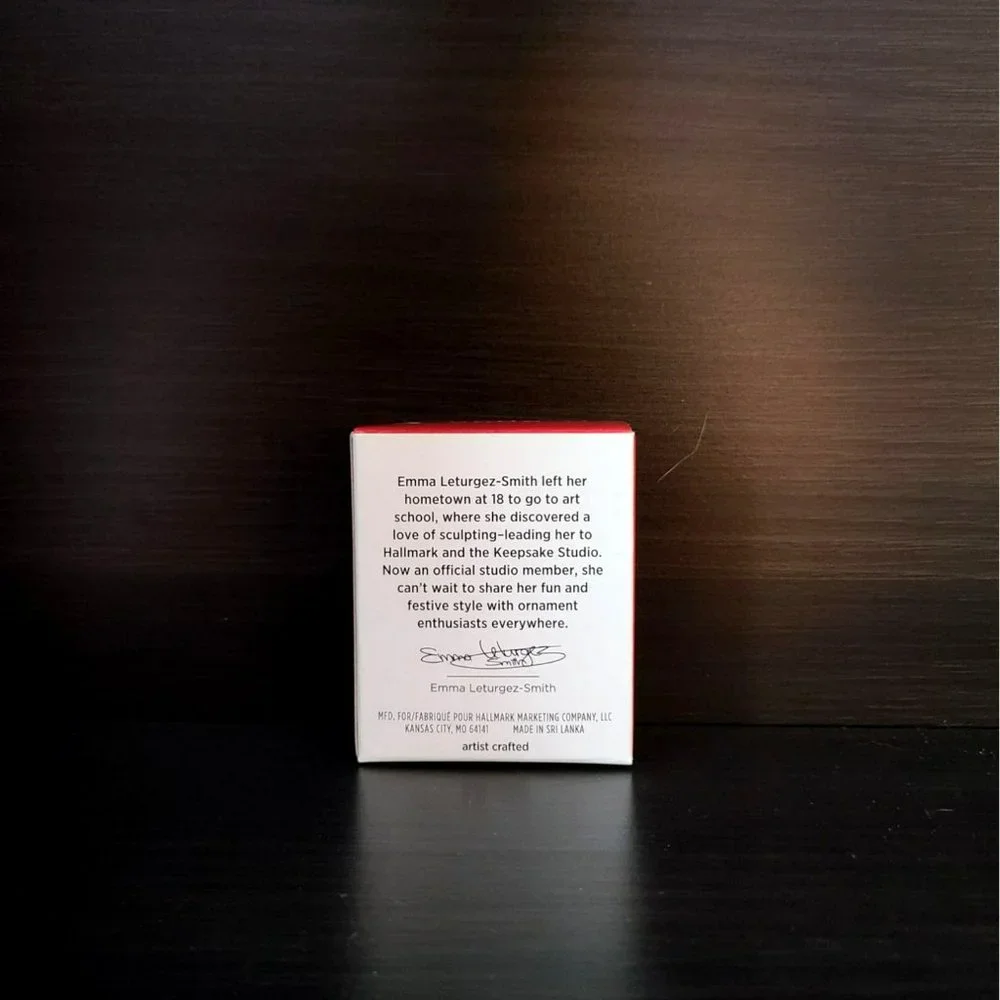 2022 Hallmark BLACK-THROATED BLUE WARBLER Miniature Ornament BRAND NEW IN BOX - Picture 3 of 6